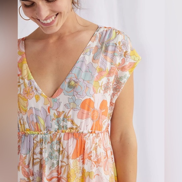 Anthropologie Ethereal Floral Maxi Dress - Picture 2 of 14